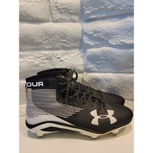 Under Armour Hammer D Mens 13 Black & White Football Cleats 1289773-011